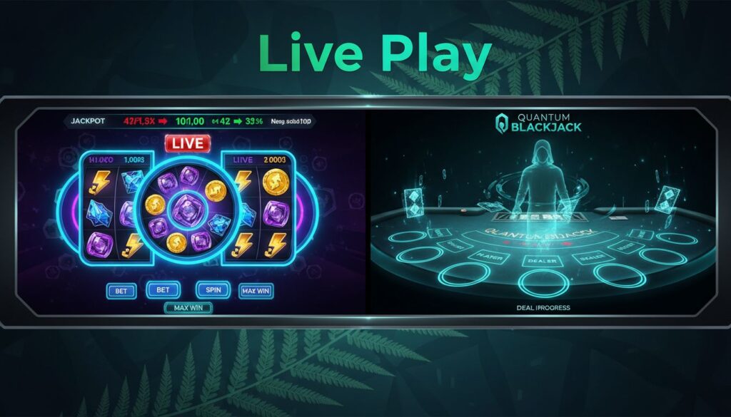Playtech Live Slots and Quantum Blackjack
